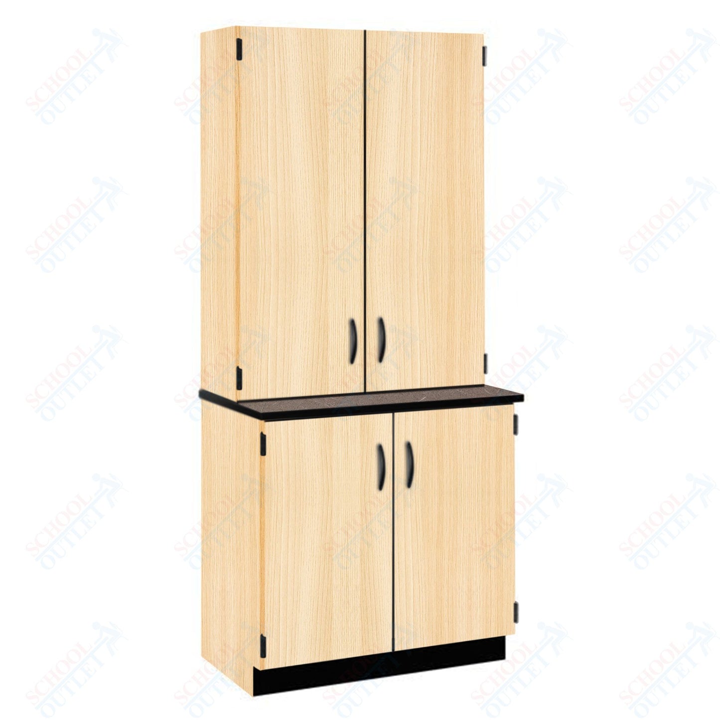 Chemical Resistant Laminate Top Door/Shelf Hutch with Lock and Base Molding (84202 K84 21)