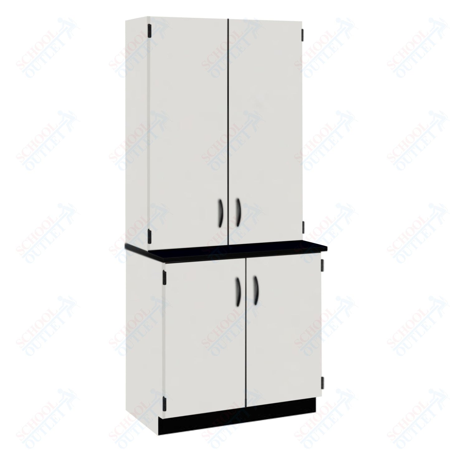 Chemical Resistant Laminate Top Door/Shelf Hutch with Lock and Base Molding (84202 K84 21)