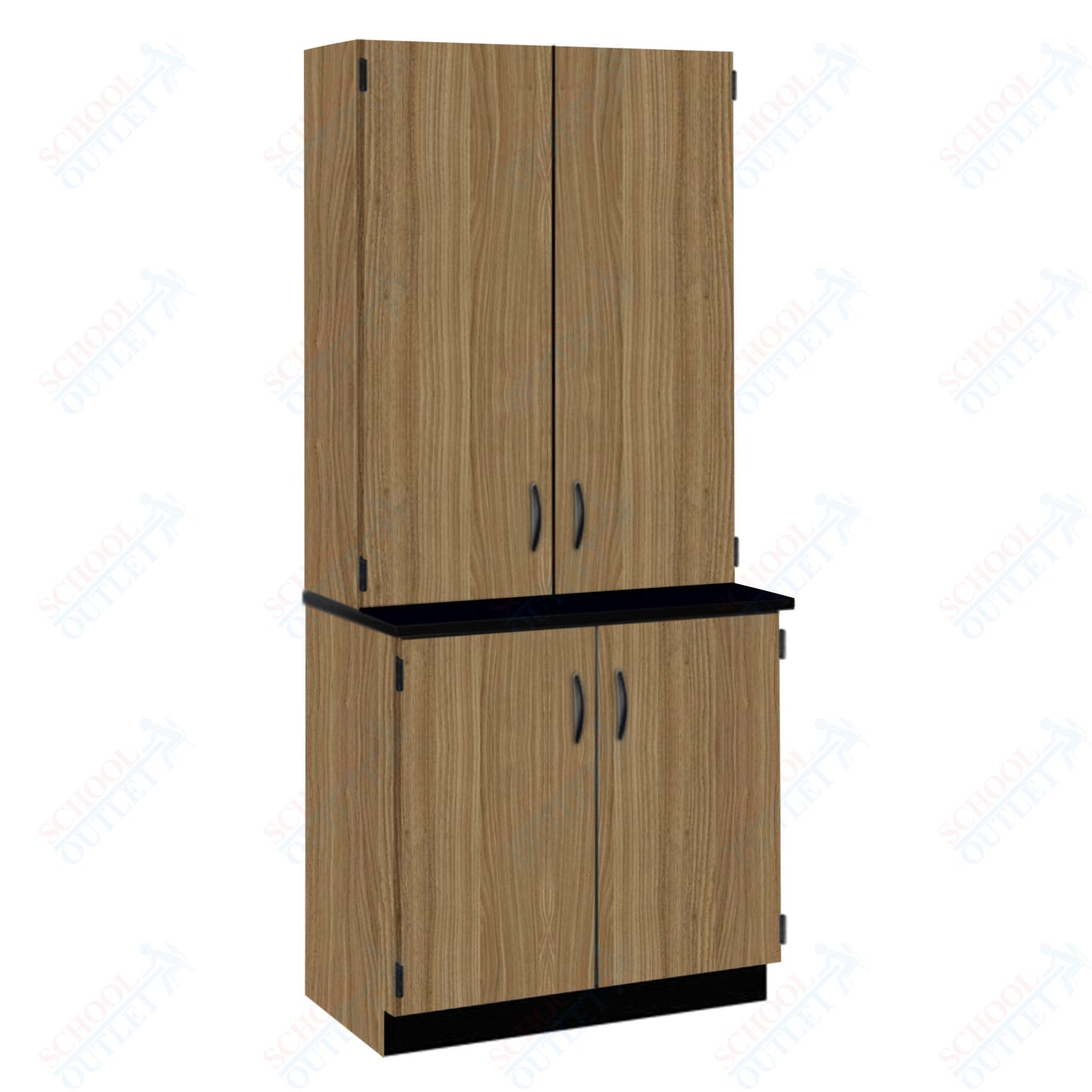 Chemical Resistant Laminate Top Door/Shelf Hutch with Lock and Base Molding (84202 K84 21)