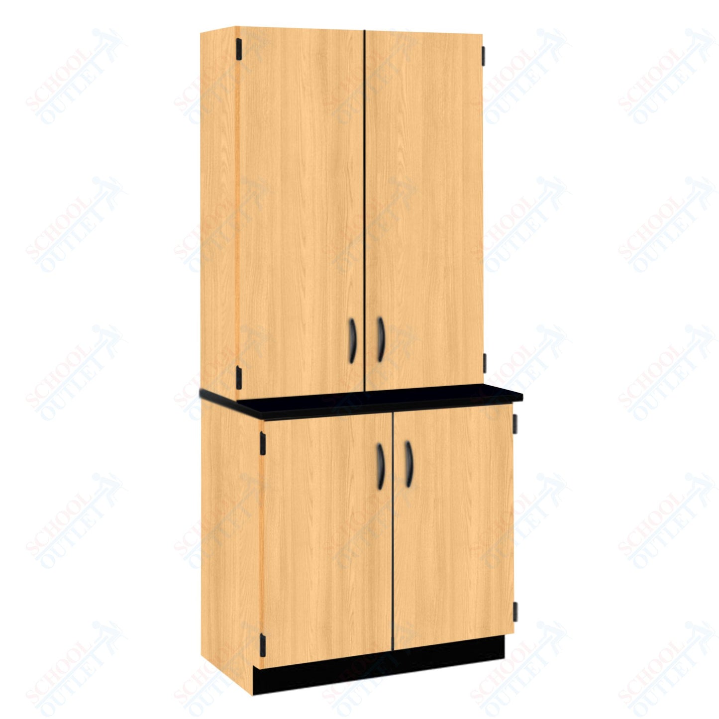 Chemical Resistant Laminate Top Door/Shelf Hutch with Lock and Base Molding (84202 K84 21)