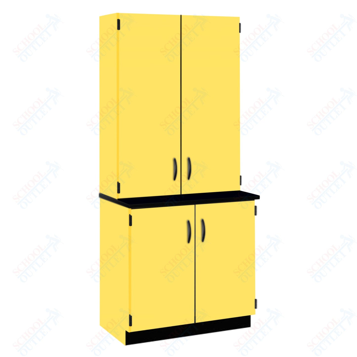 Chemical Resistant Laminate Top Door/Shelf Hutch with Lock and Base Molding (84202 K84 21)