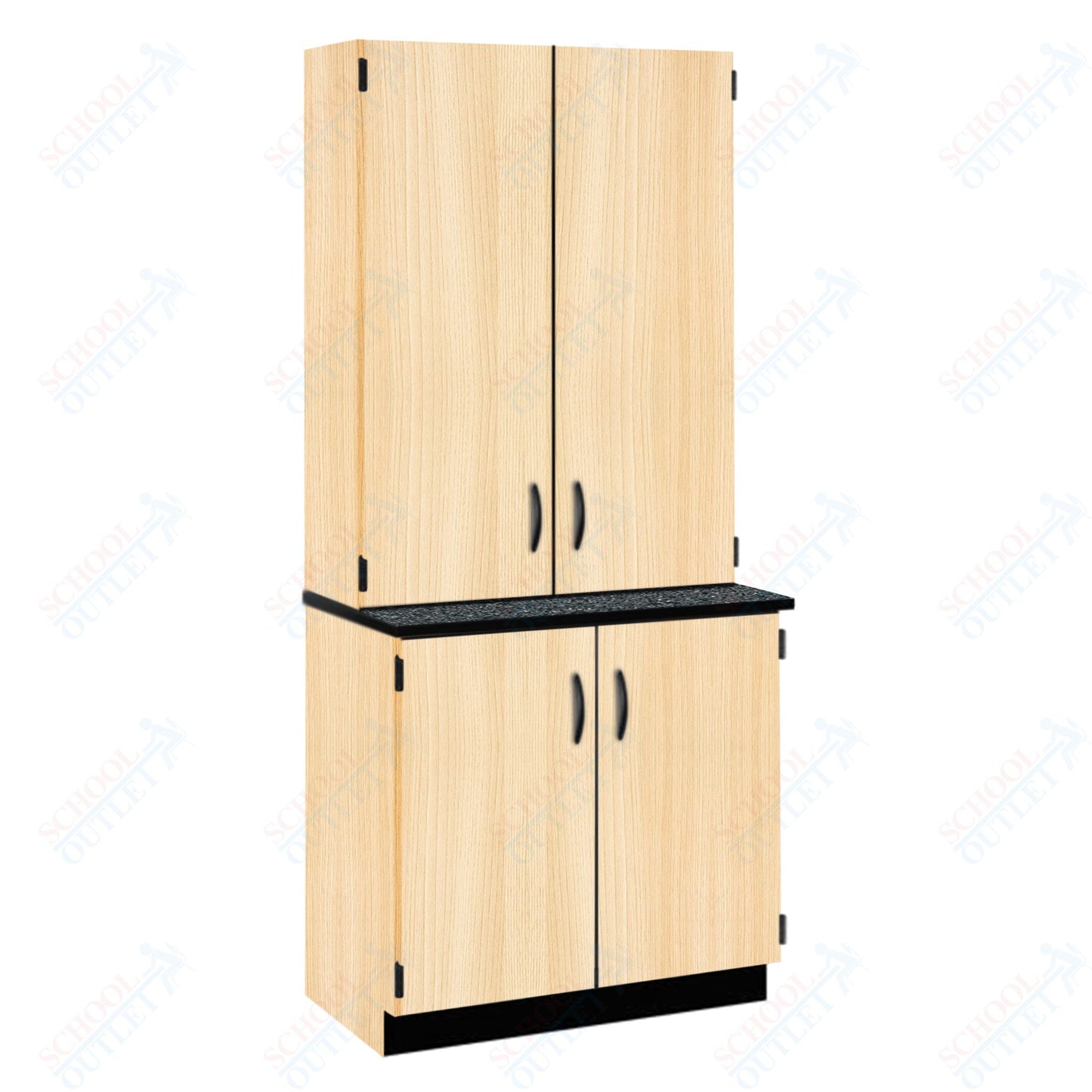 Chemical Resistant Laminate Top Door/Shelf Hutch with Lock and Base Molding (84202 K84 21)