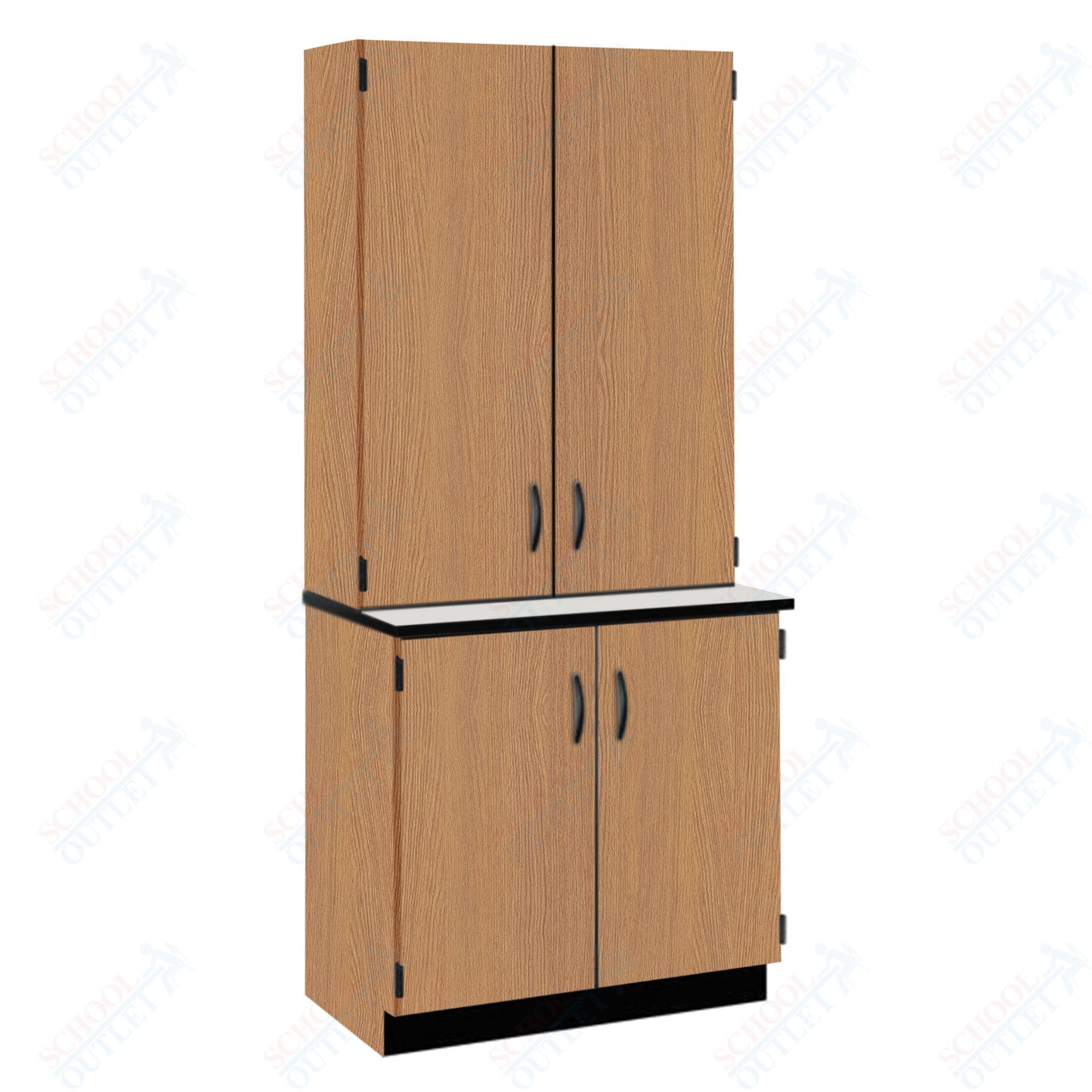 Chemical Resistant Laminate Top Door/Shelf Hutch with Lock and Base Molding (84202 K84 21)