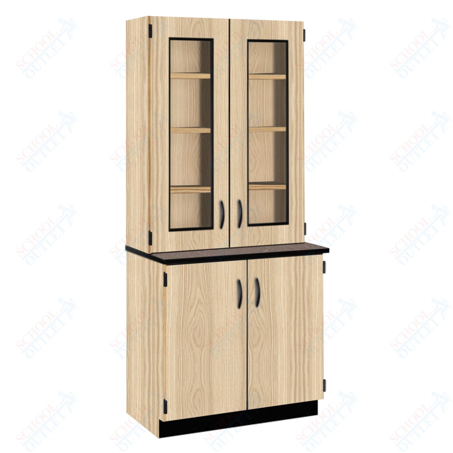 Phenolic Top Display Hutch with Lock and Base Molding (84204 K84 24)
