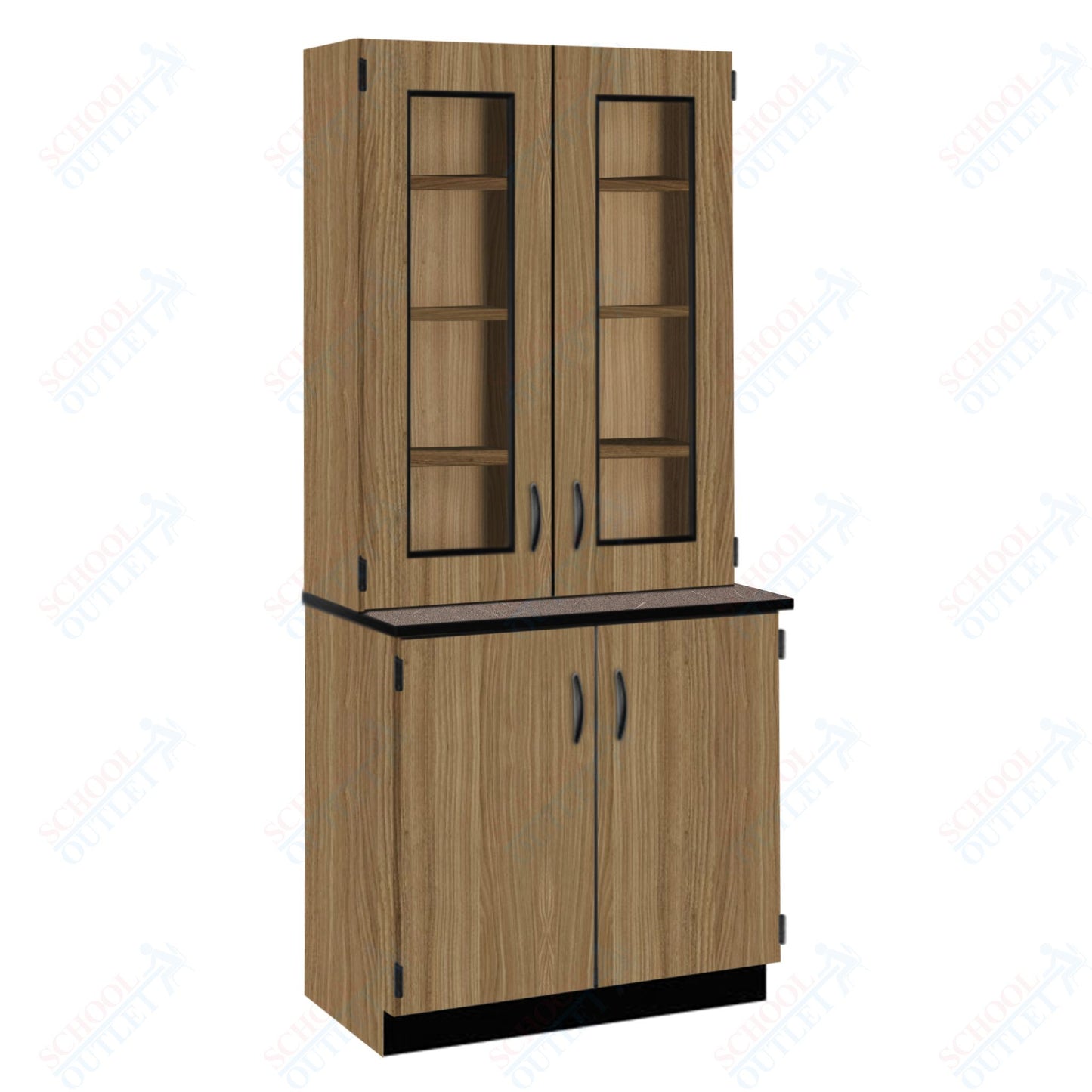 Phenolic Top Display Hutch with Lock and Base Molding (84204 K84 24)