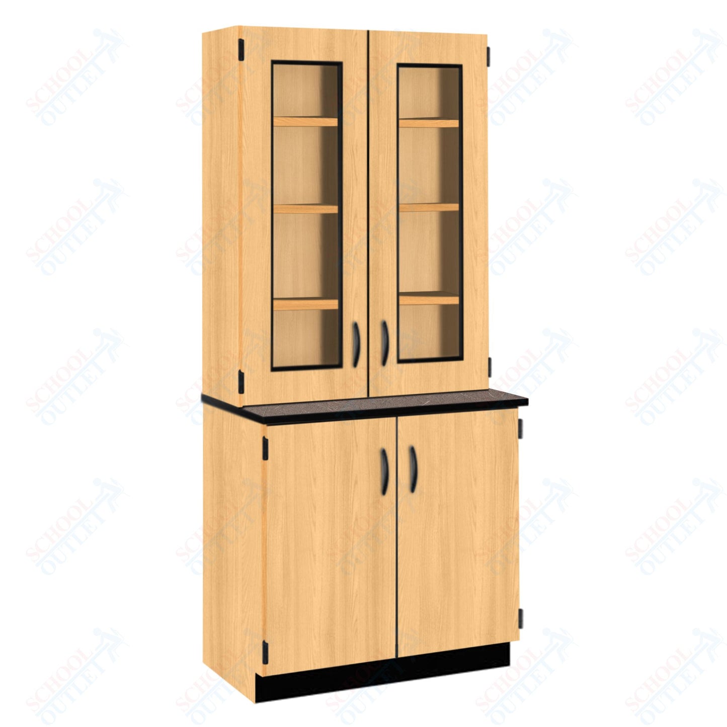Phenolic Top Display Hutch with Lock and Base Molding (84204 K84 24)