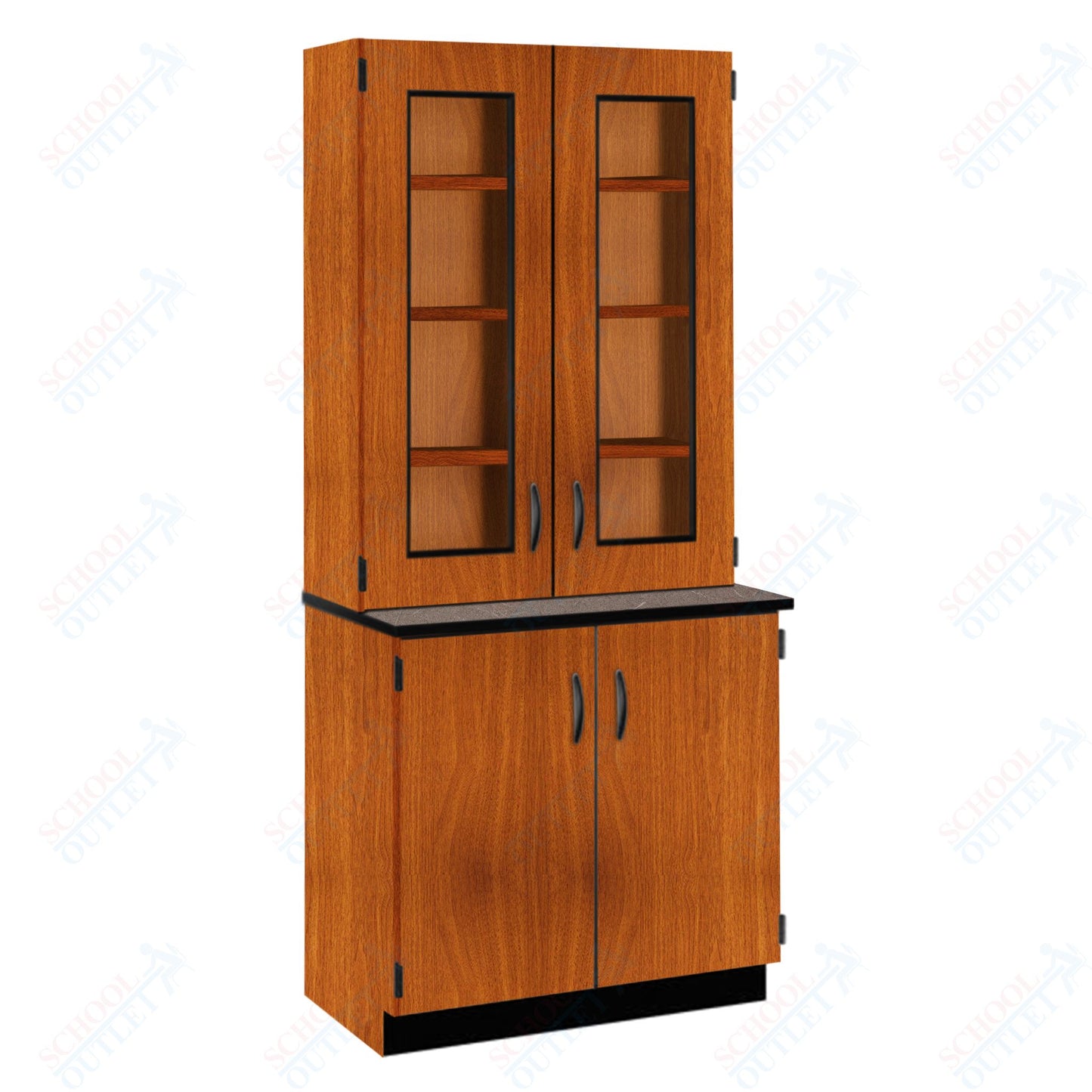 Phenolic Top Display Hutch with Lock and Base Molding (84204 K84 24)
