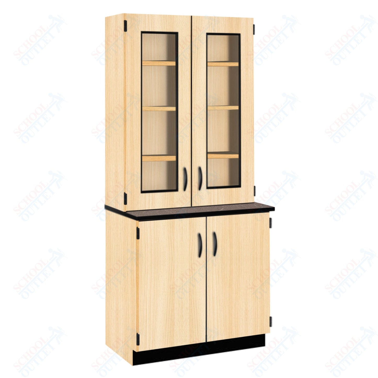 Phenolic Top Display Hutch with Lock and Base Molding (84204 K84 24)
