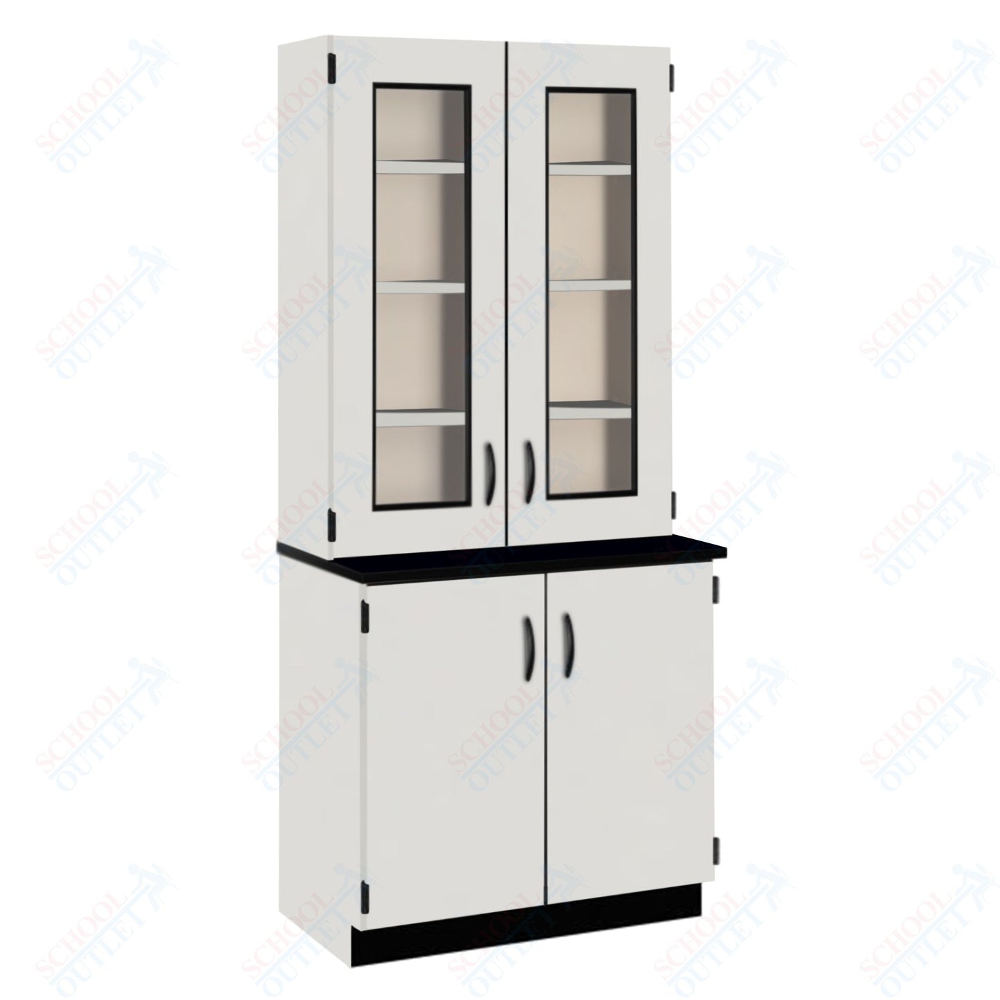 Phenolic Top Display Hutch with Lock and Base Molding (84204 K84 24)