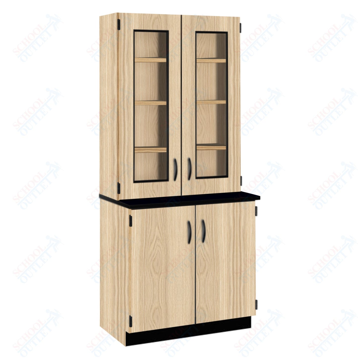 Phenolic Top Display Hutch with Lock and Base Molding (84204 K84 24)
