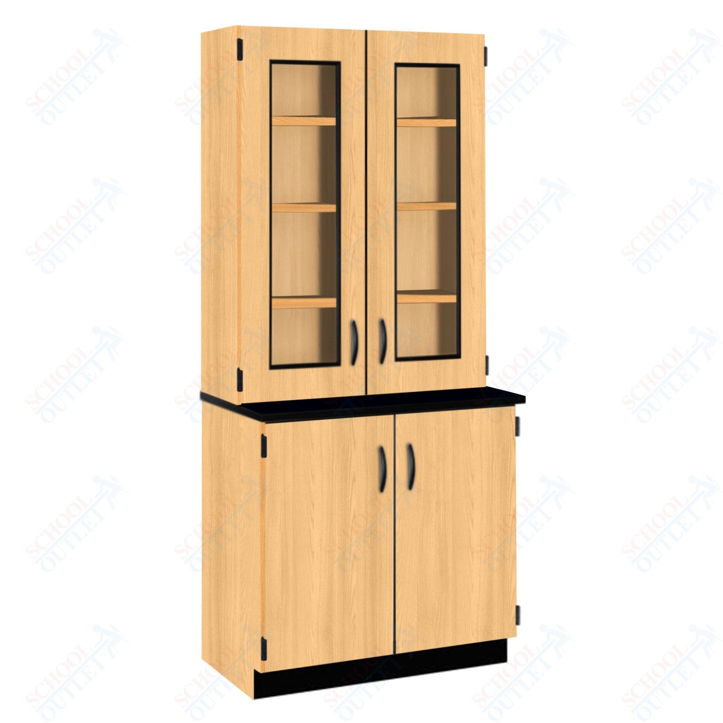 Phenolic Top Display Hutch with Lock and Base Molding (84204 K84 24)