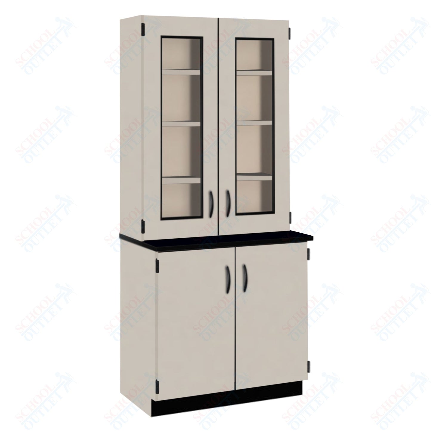 Phenolic Top Display Hutch with Lock and Base Molding (84204 K84 24)