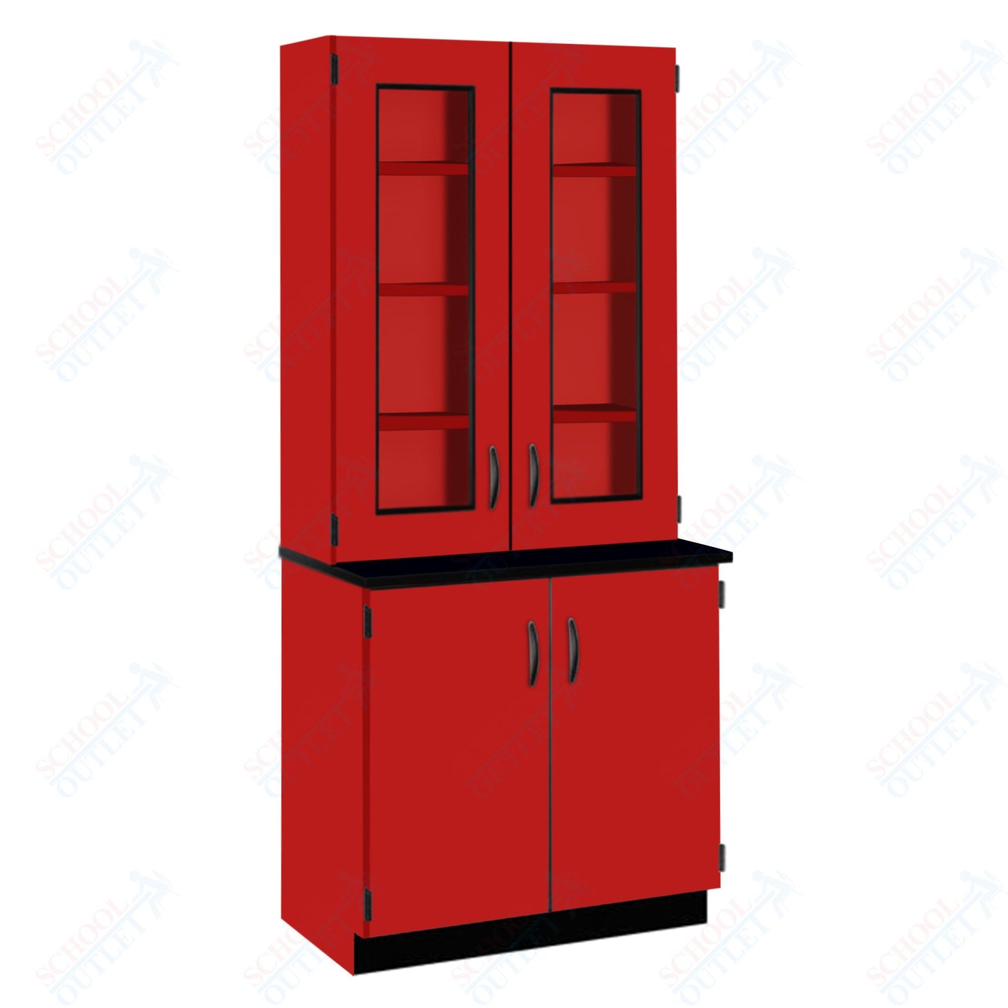 Phenolic Top Display Hutch with Lock and Base Molding (84204 K84 24)