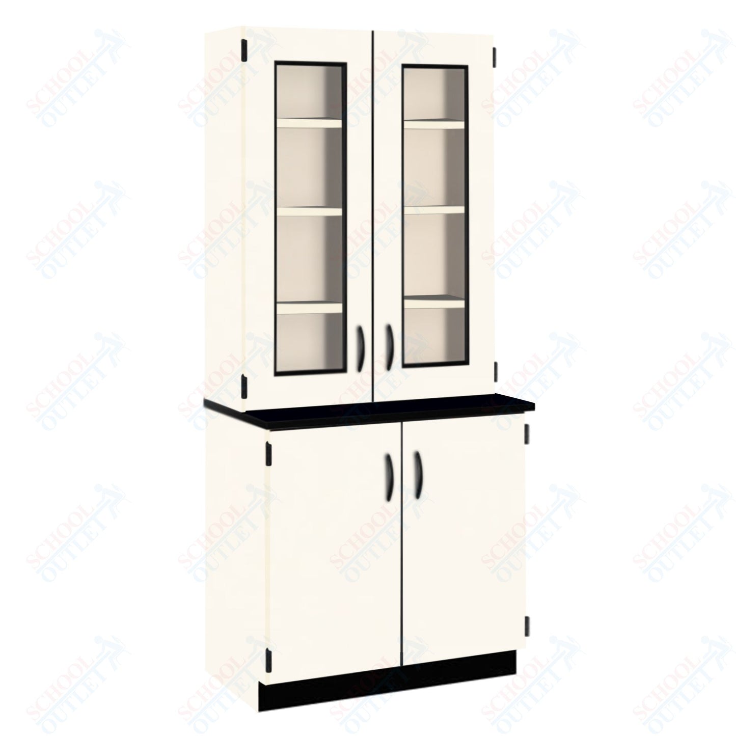 Phenolic Top Display Hutch with Lock and Base Molding (84204 K84 24)