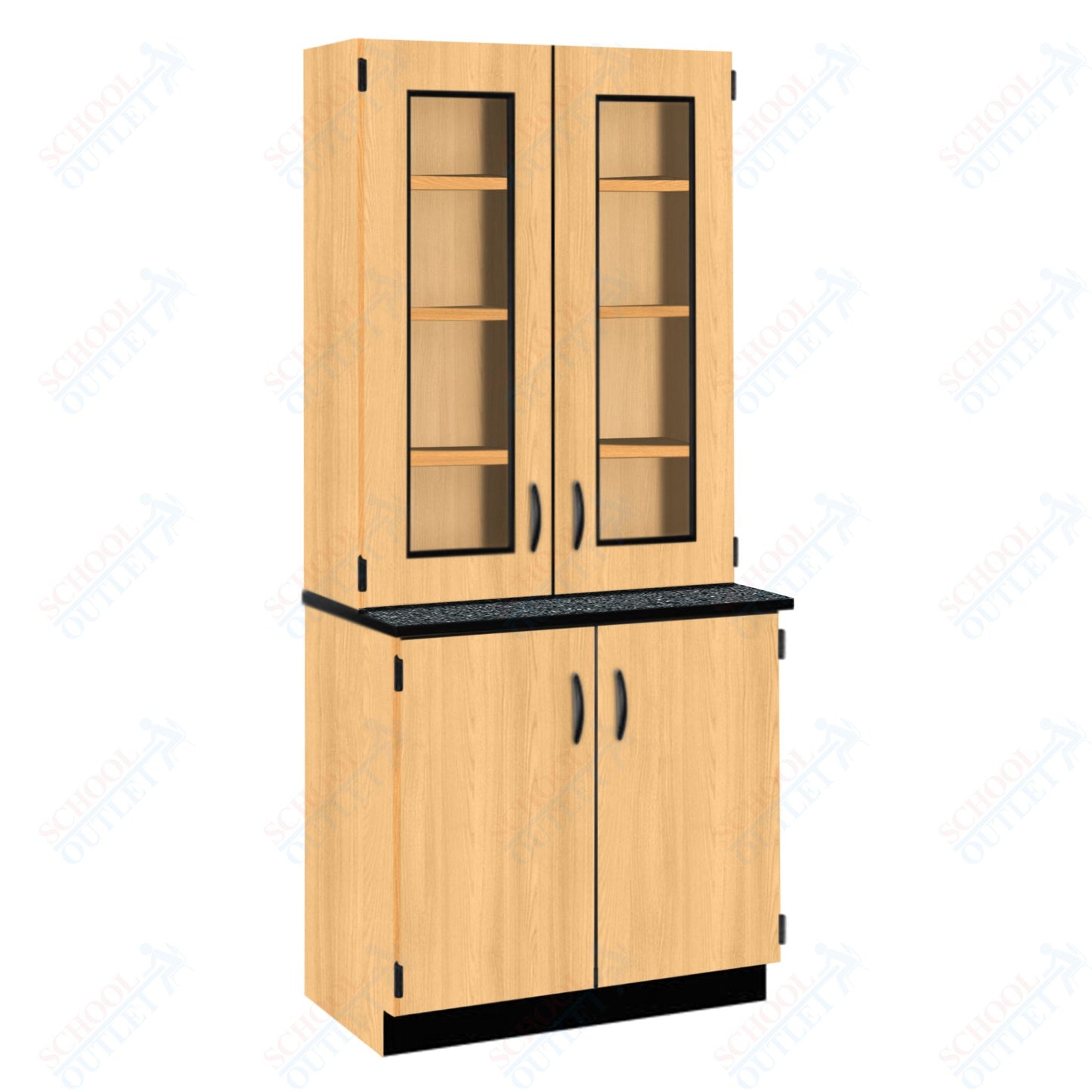 Phenolic Top Display Hutch with Lock and Base Molding (84204 K84 24)
