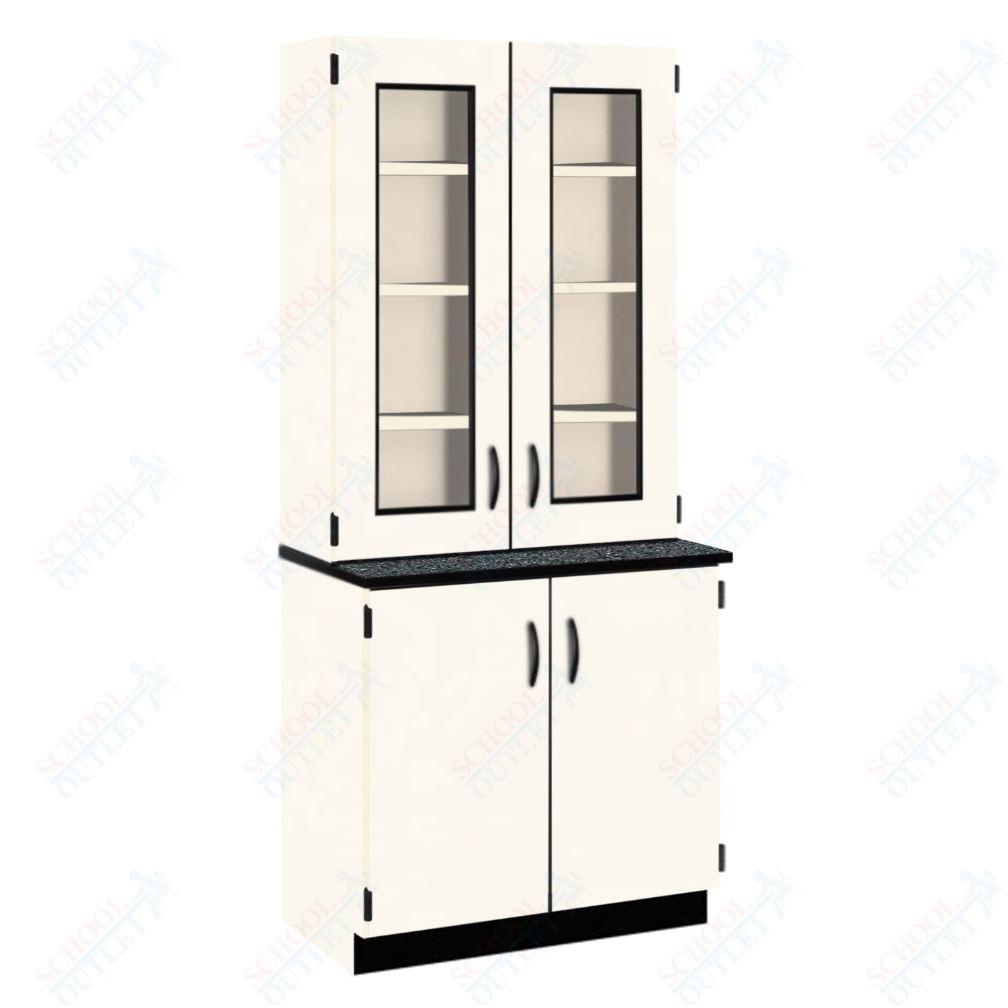 Phenolic Top Display Hutch with Lock and Base Molding (84204 K84 24)