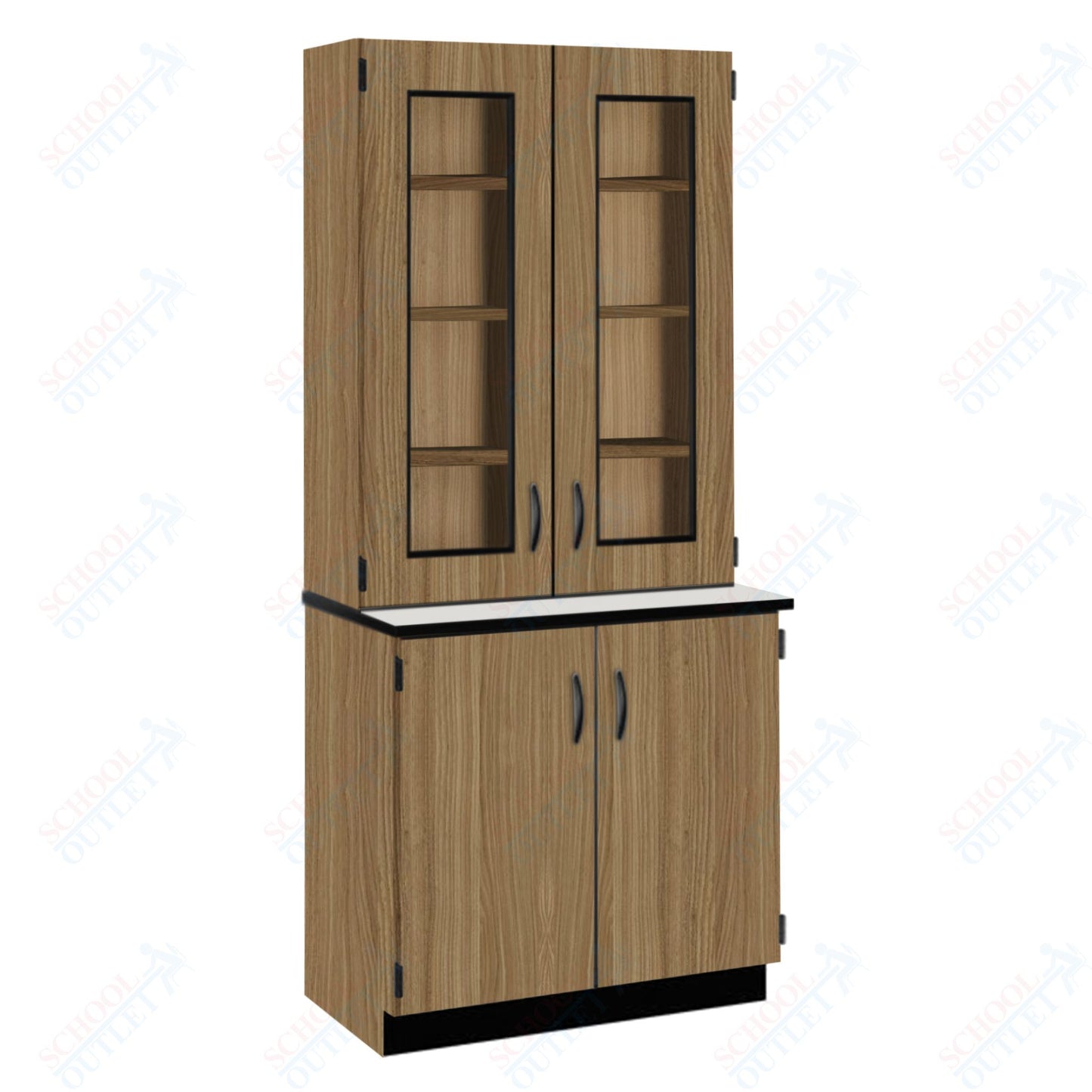 Phenolic Top Display Hutch with Lock and Base Molding (84204 K84 24)