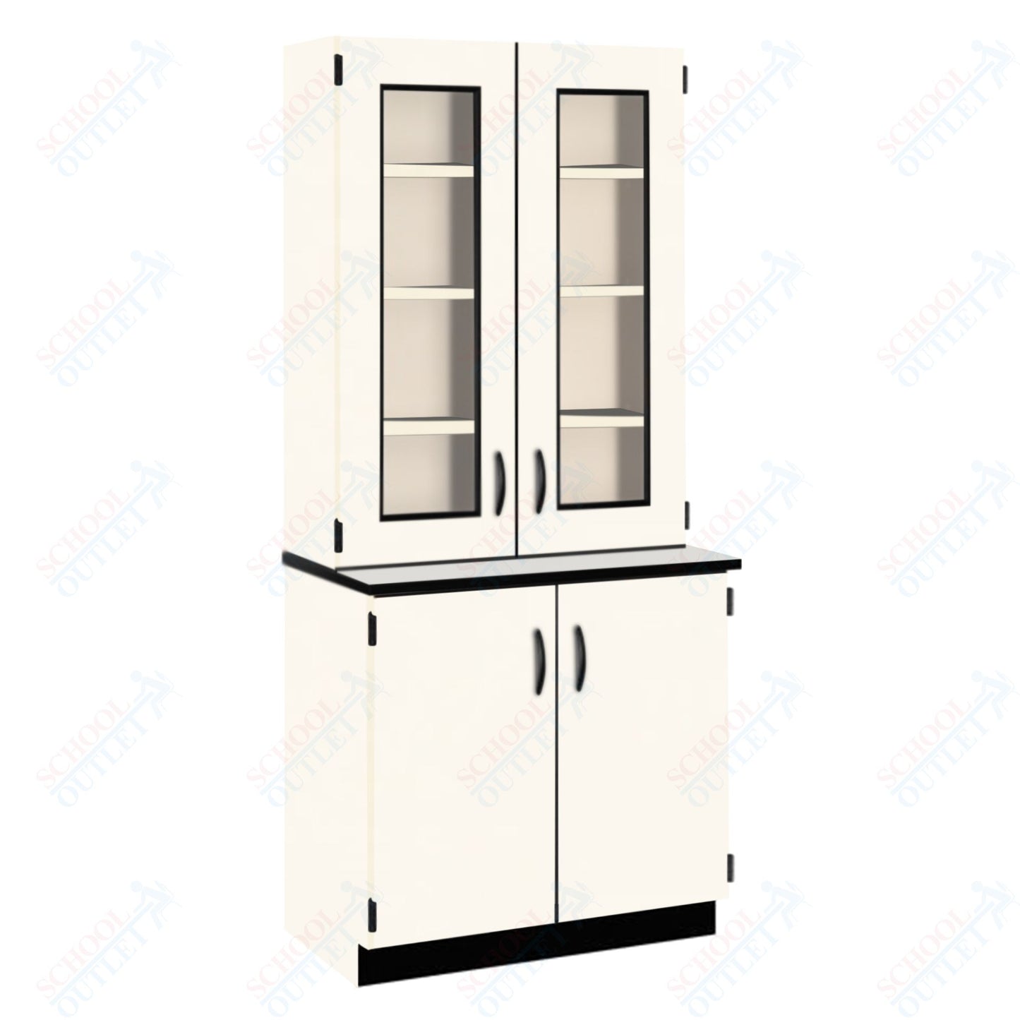 Phenolic Top Display Hutch with Lock and Base Molding (84204 K84 24)