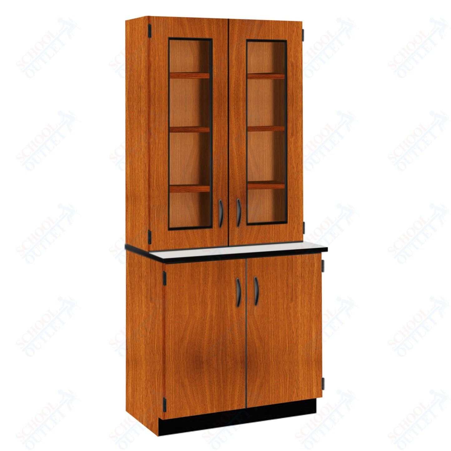 Phenolic Top Display Hutch with Lock and Base Molding (84204 K84 24)