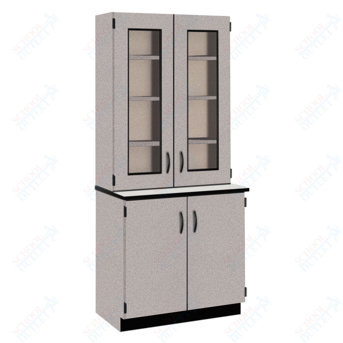 Phenolic Top Display Hutch with Lock and Base Molding (84204 K84 24)