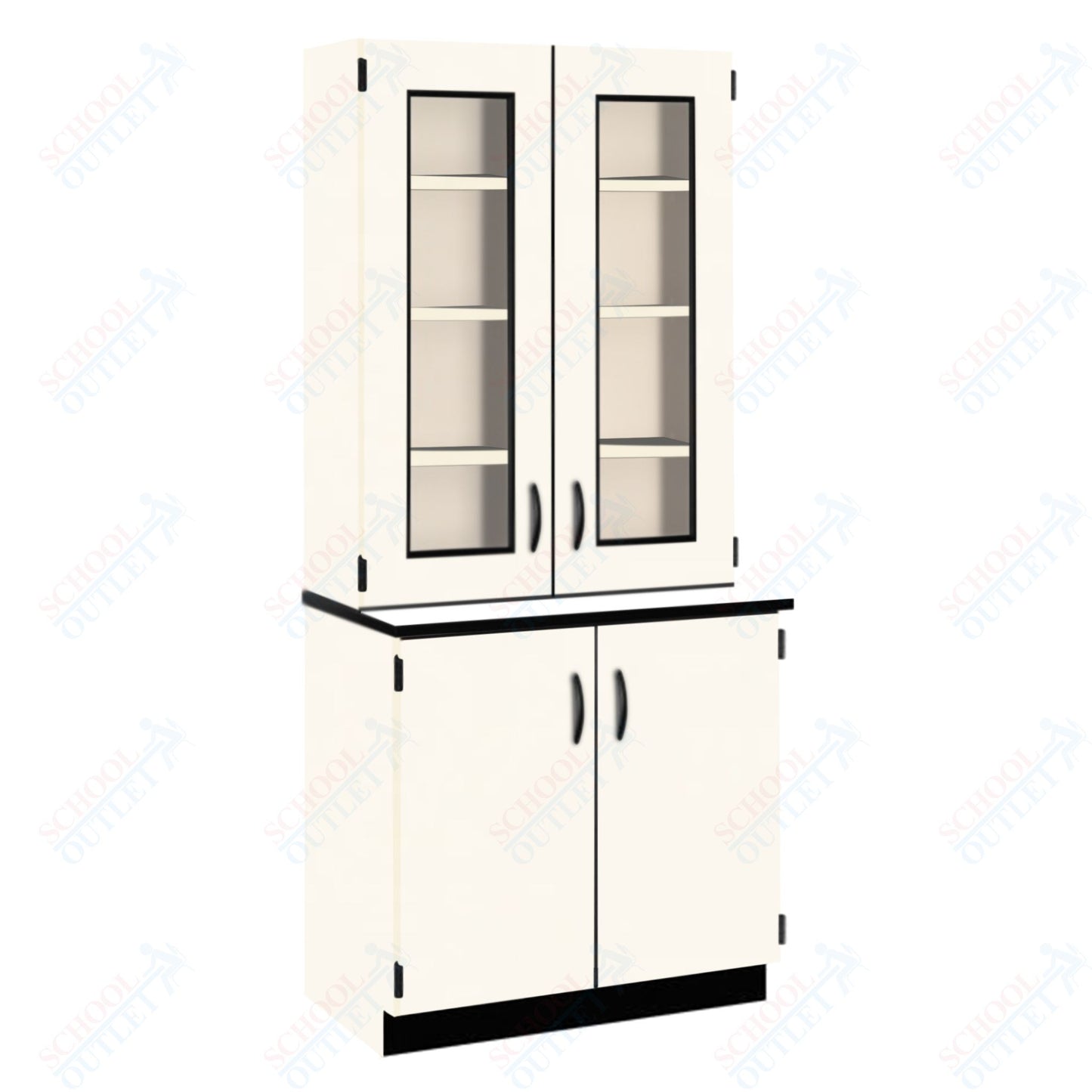 Phenolic Top Display Hutch with Lock and Base Molding (84204 K84 24)