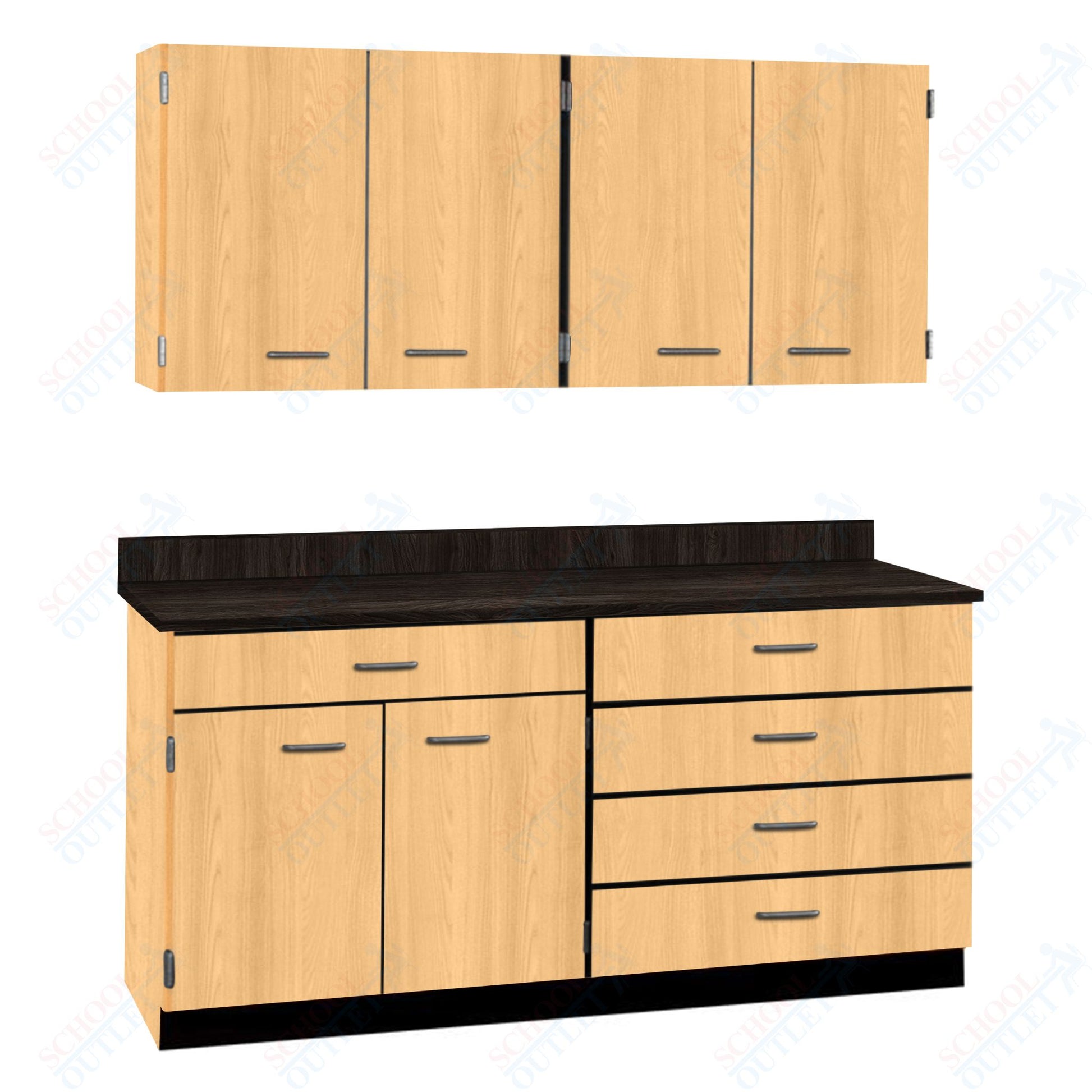 72" Wide Complete Suites with Locks (84510 F72) - SchoolOutlet