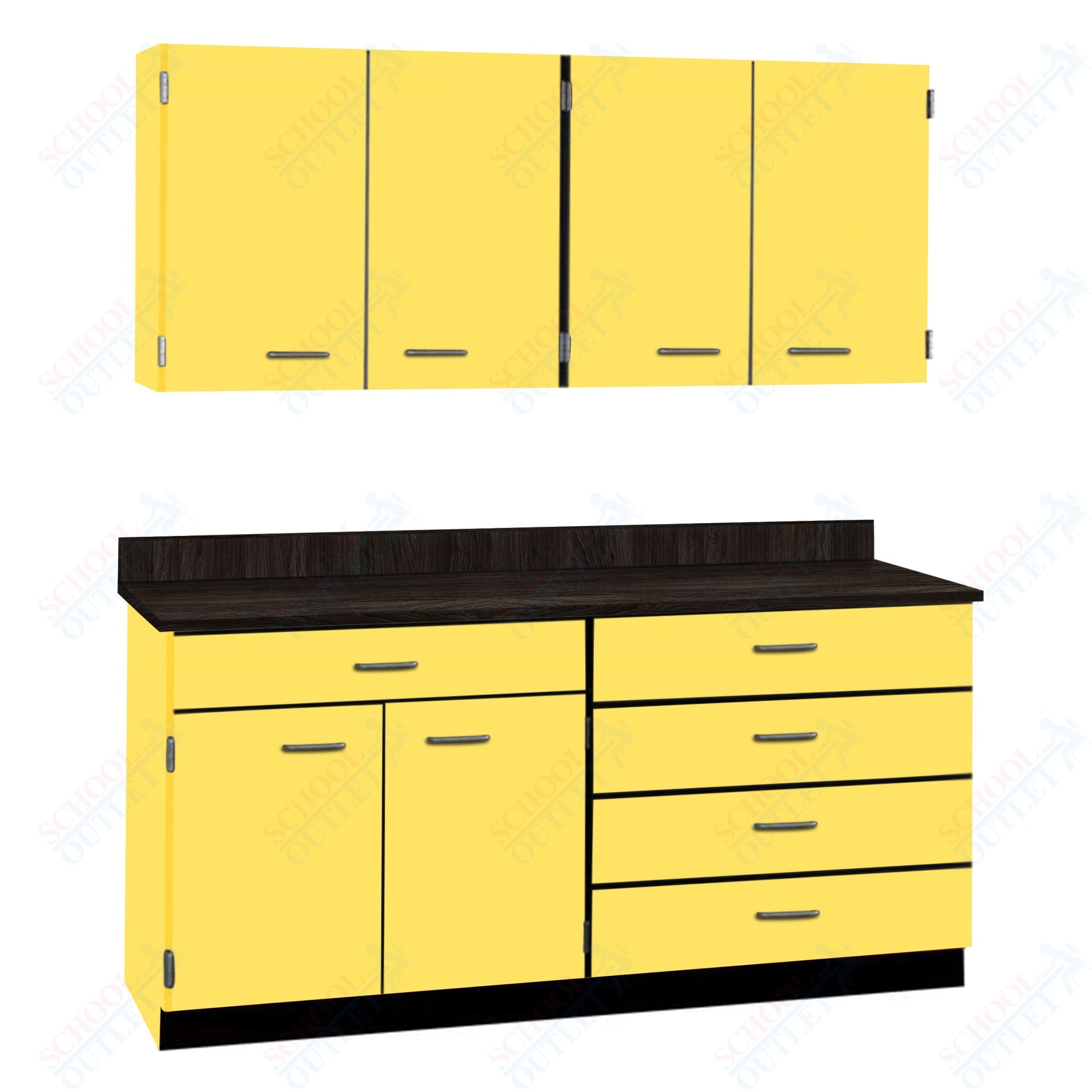 72" Wide Complete Suites with Locks (84510 F72) - SchoolOutlet