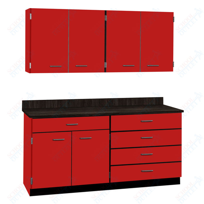 72" Wide Complete Suites with Locks (84510 F72) - SchoolOutlet