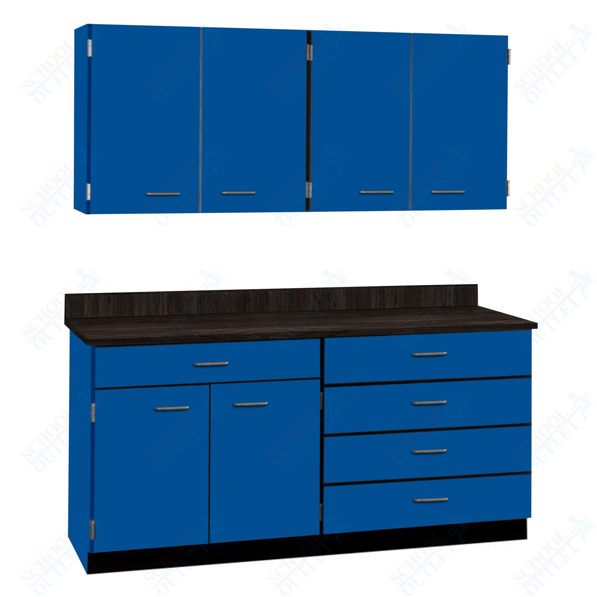 72" Wide Complete Suites with Locks (84510 F72) - SchoolOutlet