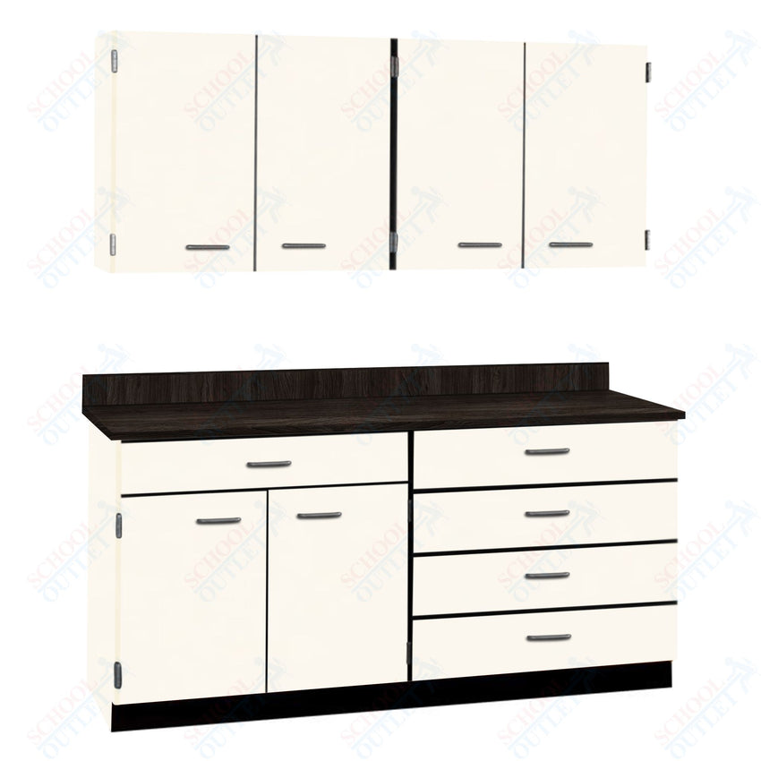 72" Wide Complete Suites with Locks (84510 F72) - SchoolOutlet