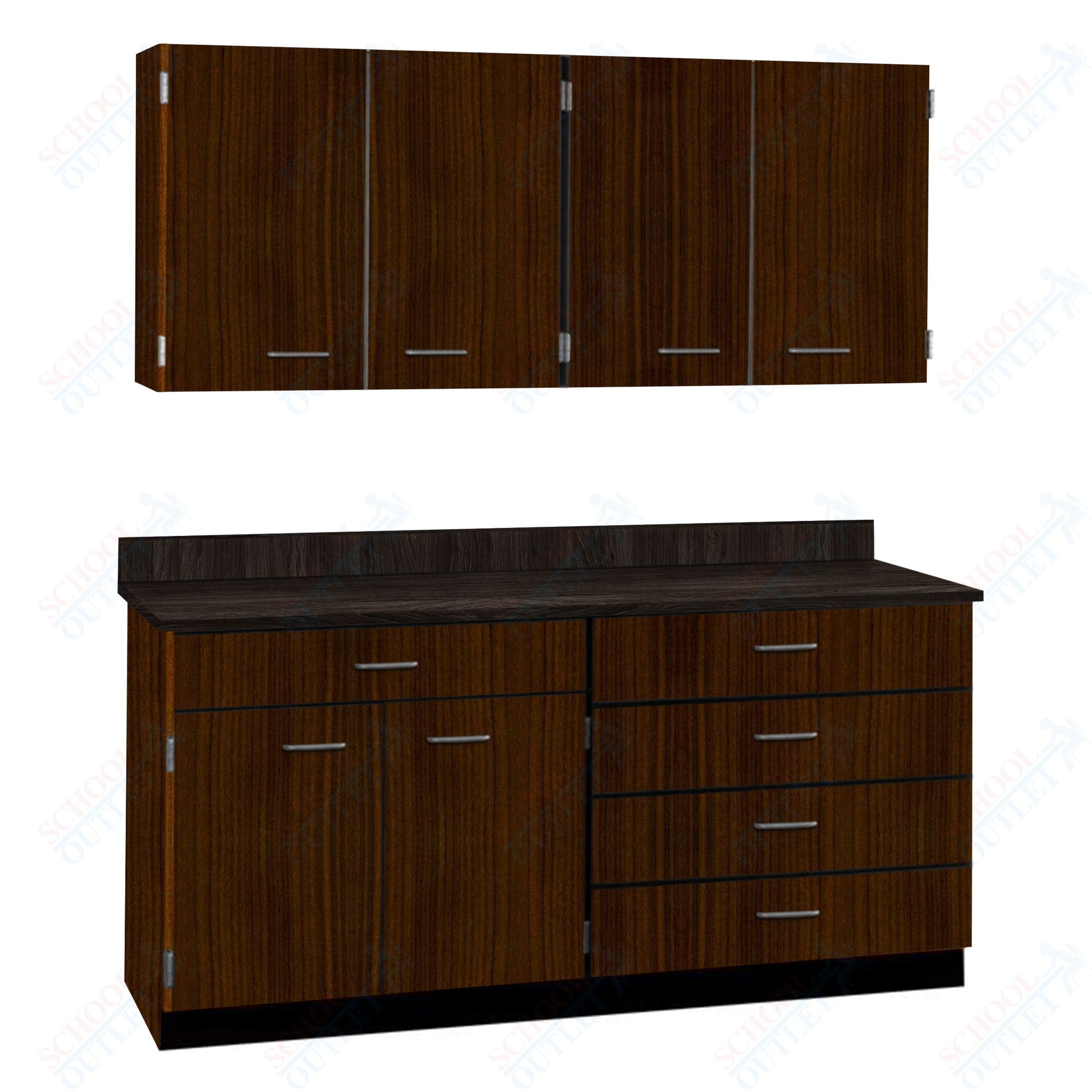 72" Wide Complete Suites with Locks (84510 F72) - SchoolOutlet
