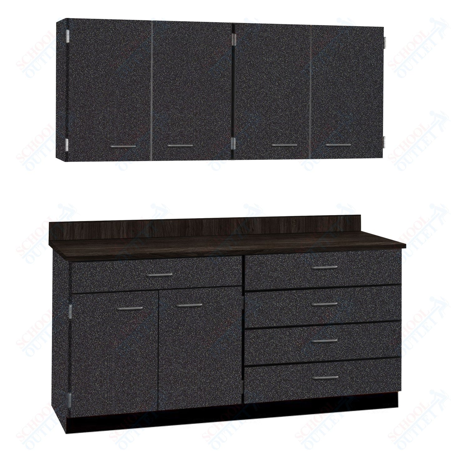 72" Wide Complete Suites with Locks (84510 F72) - SchoolOutlet