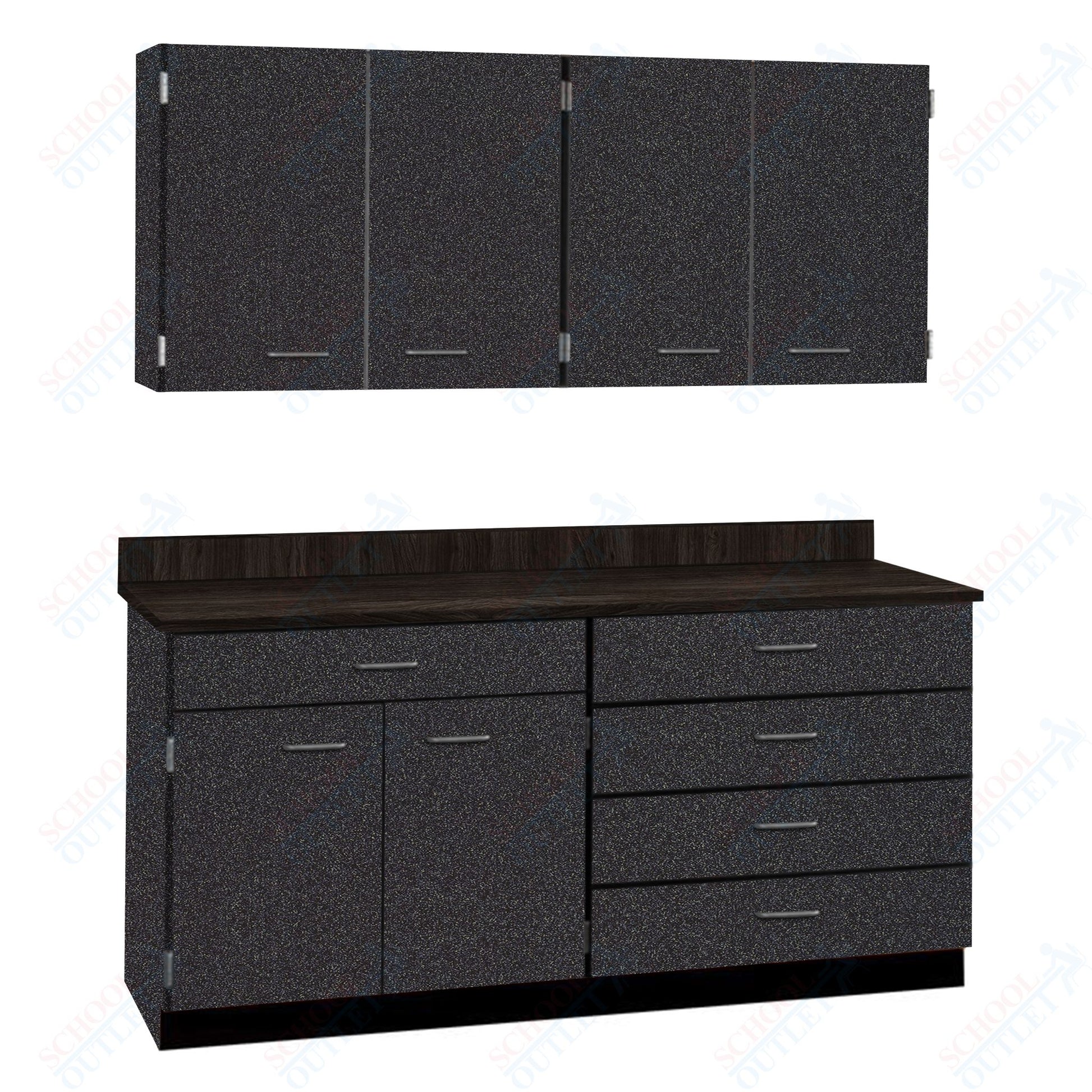 72" Wide Complete Suites with Locks (84510 F72) - SchoolOutlet