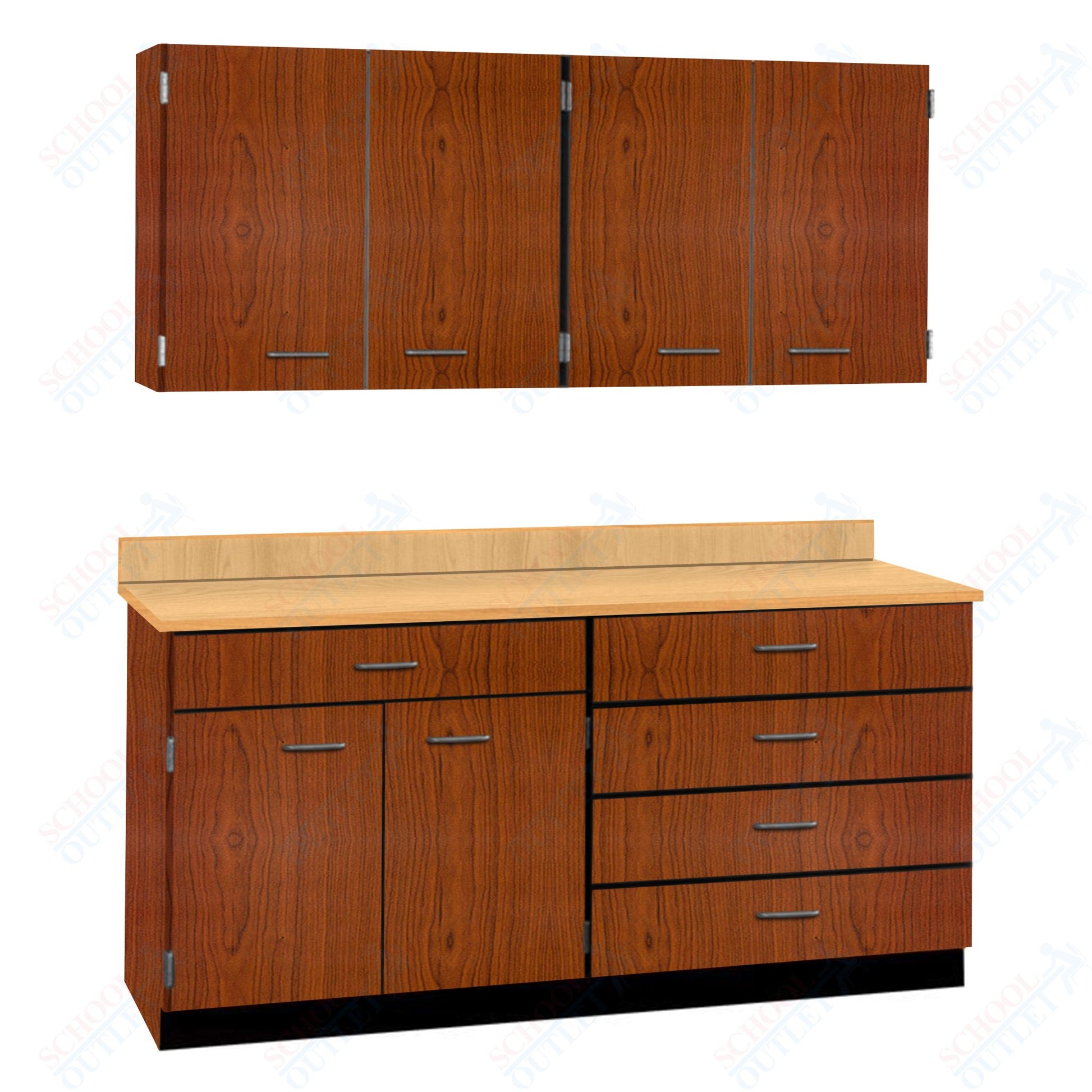 72" Wide Complete Suites with Locks (84510 F72) - SchoolOutlet