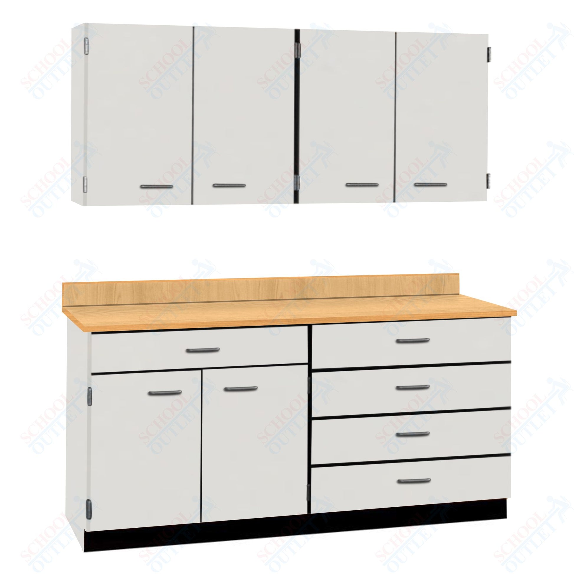 72" Wide Complete Suites with Locks (84510 F72) - SchoolOutlet