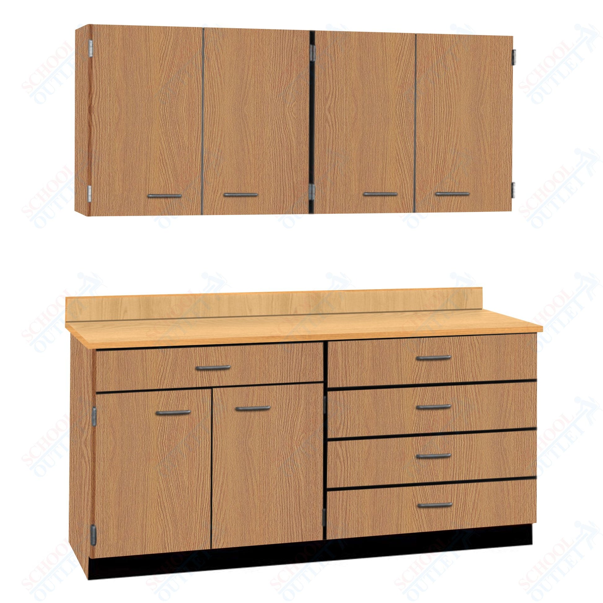 72" Wide Complete Suites with Locks (84510 F72) - SchoolOutlet