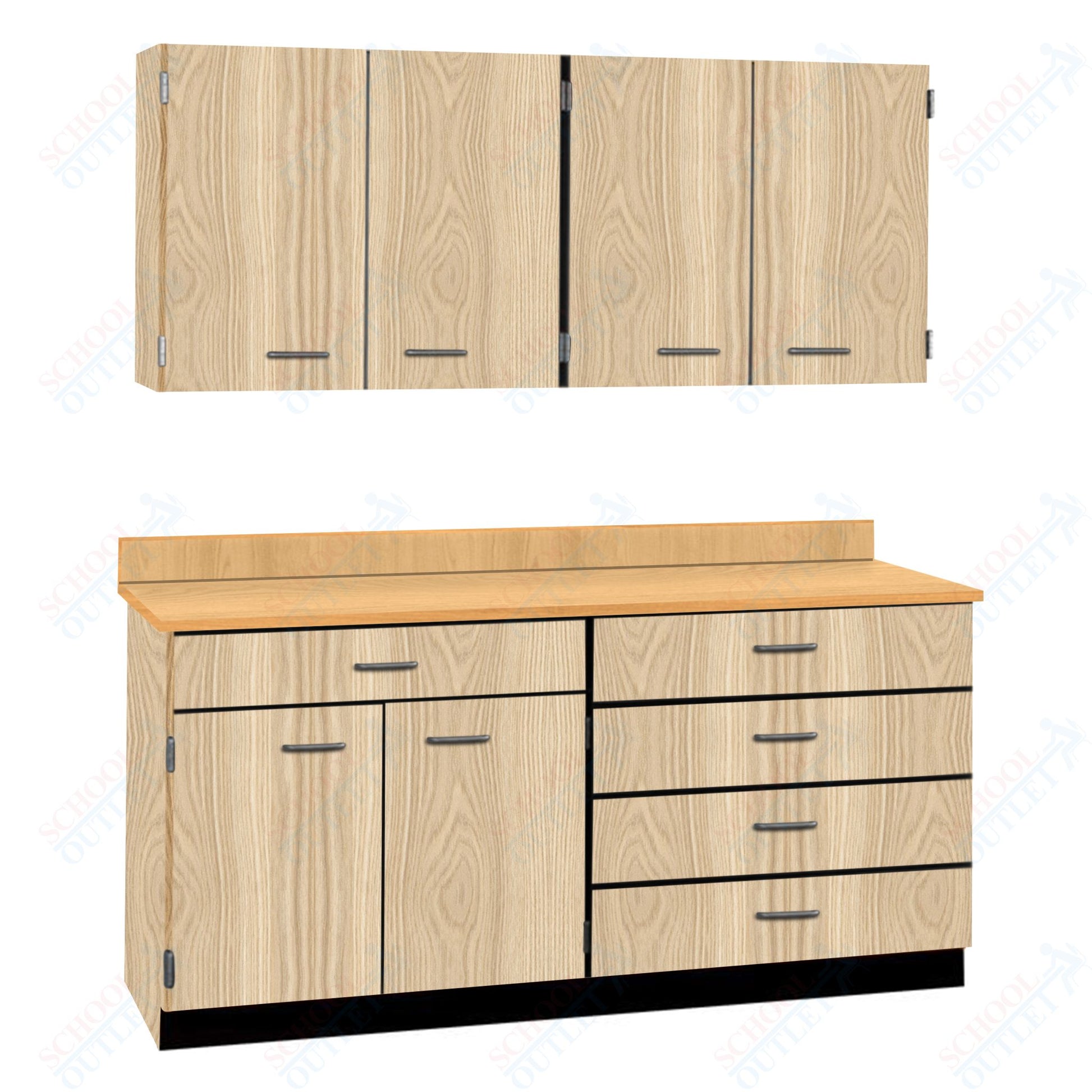 72" Wide Complete Suites with Locks (84510 F72) - SchoolOutlet