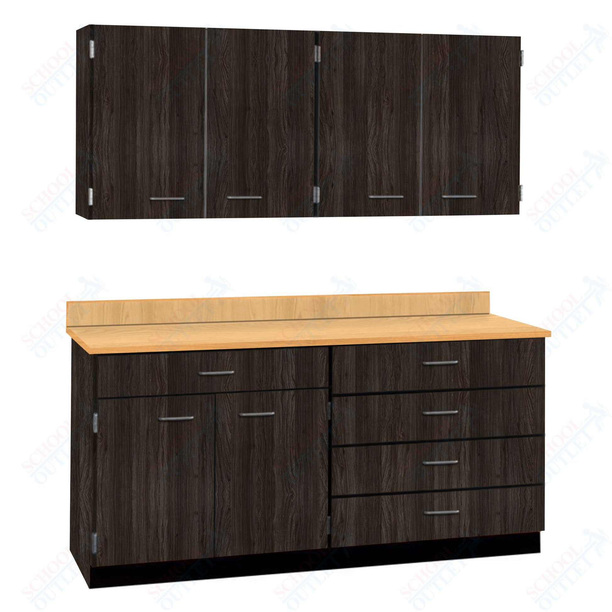 72" Wide Complete Suites with Locks (84510 F72) - SchoolOutlet