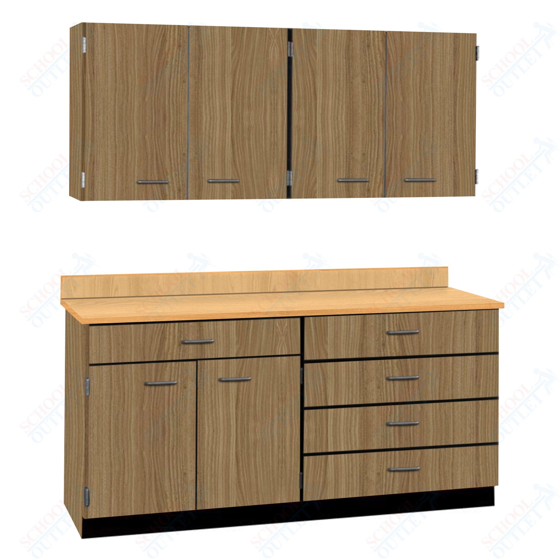 72" Wide Complete Suites with Locks (84510 F72) - SchoolOutlet