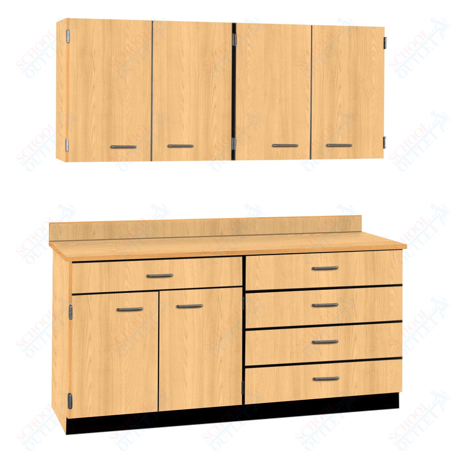 72" Wide Complete Suites with Locks (84510 F72) - SchoolOutlet