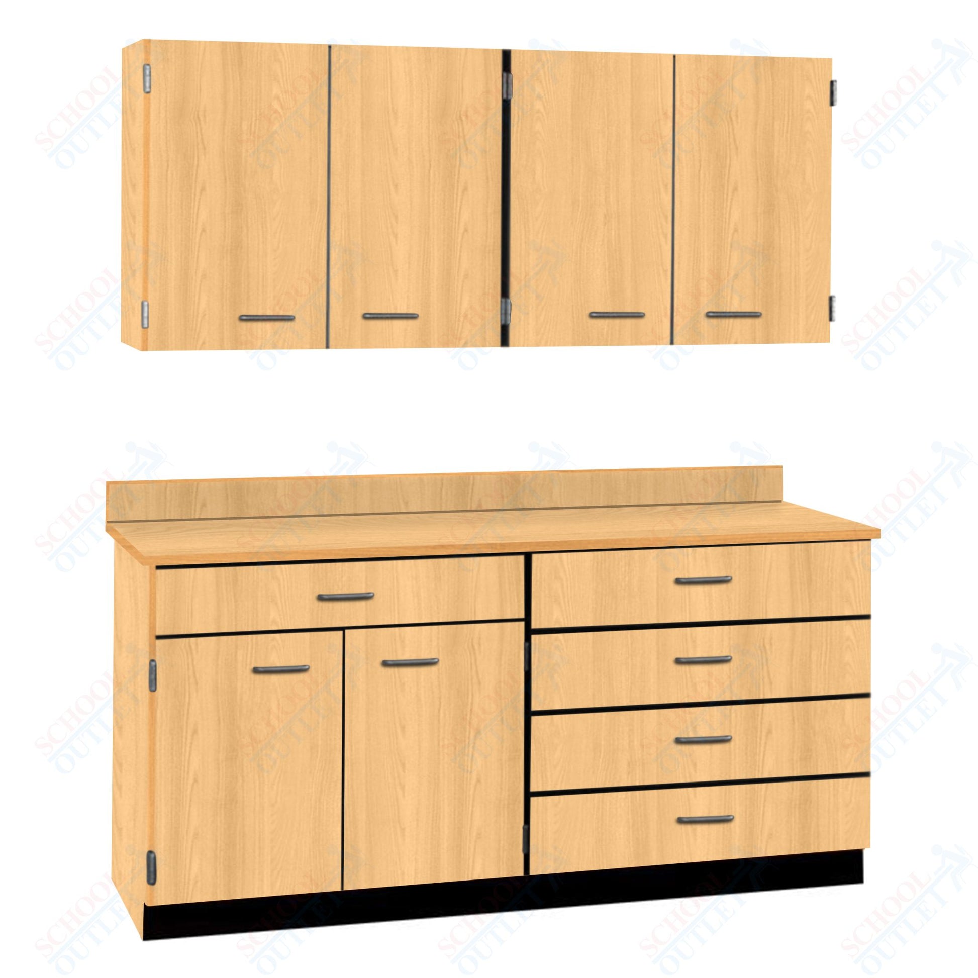 72" Wide Complete Suites with Locks (84510 F72) - SchoolOutlet