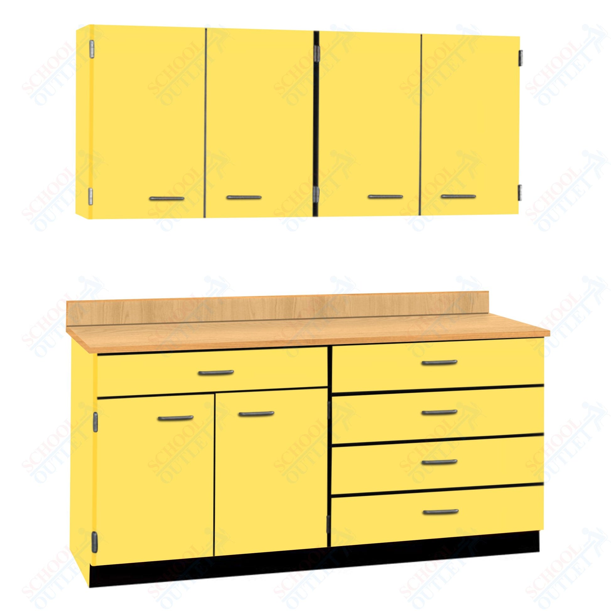 72" Wide Complete Suites with Locks (84510 F72) - SchoolOutlet