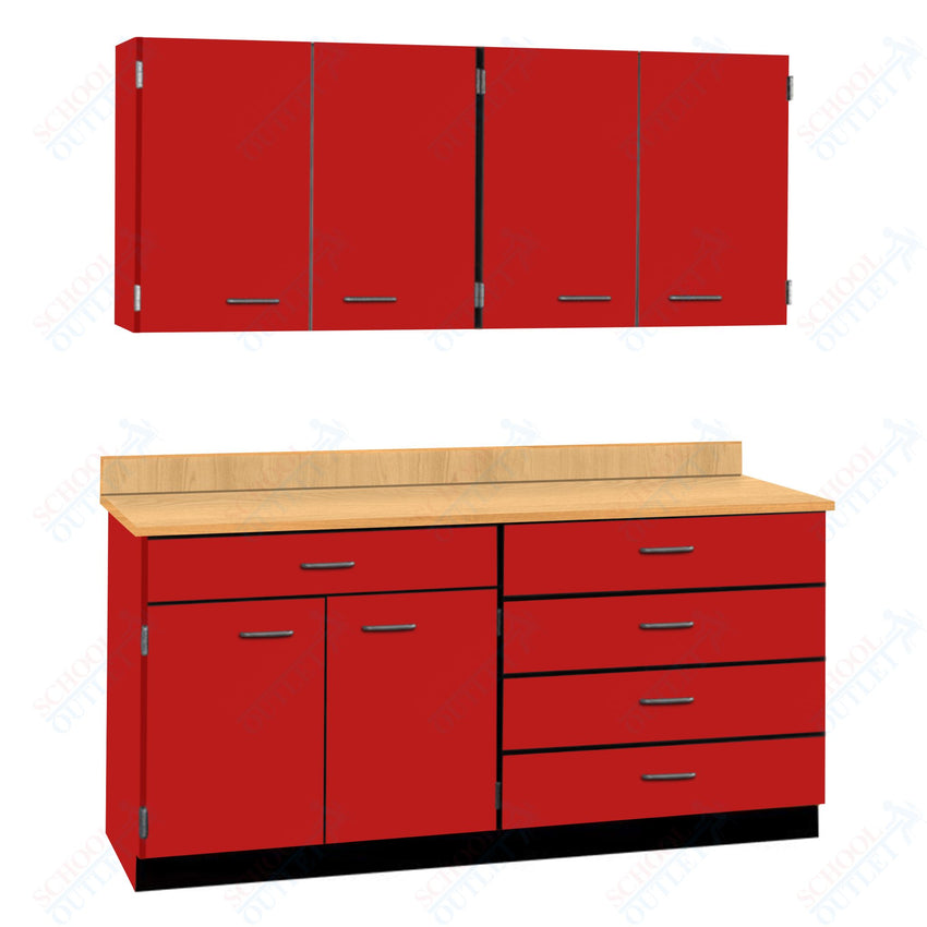 72" Wide Complete Suites with Locks (84510 F72) - SchoolOutlet