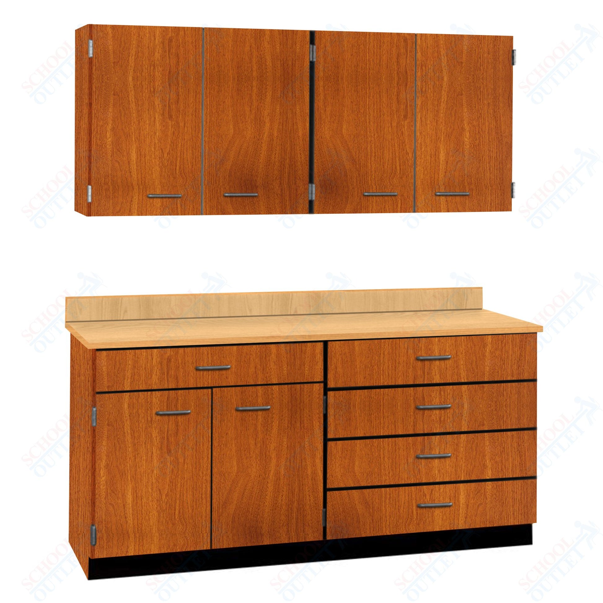 72" Wide Complete Suites with Locks (84510 F72) - SchoolOutlet