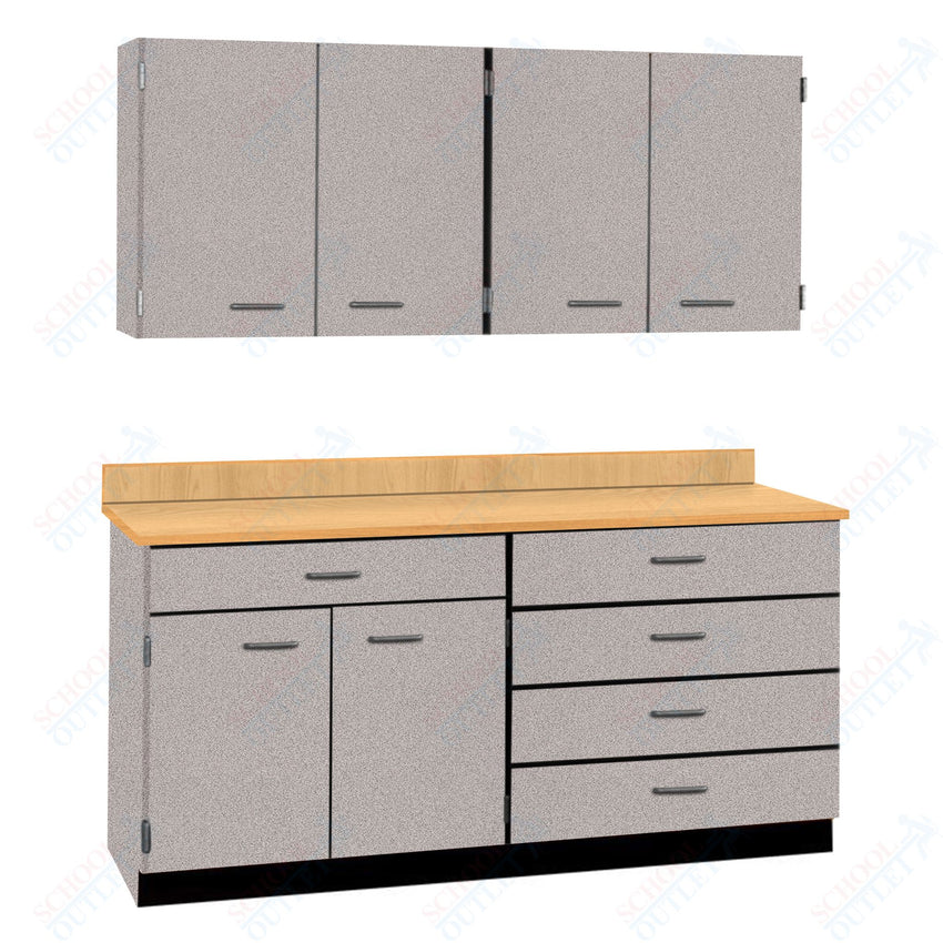 72" Wide Complete Suites with Locks (84510 F72) - SchoolOutlet