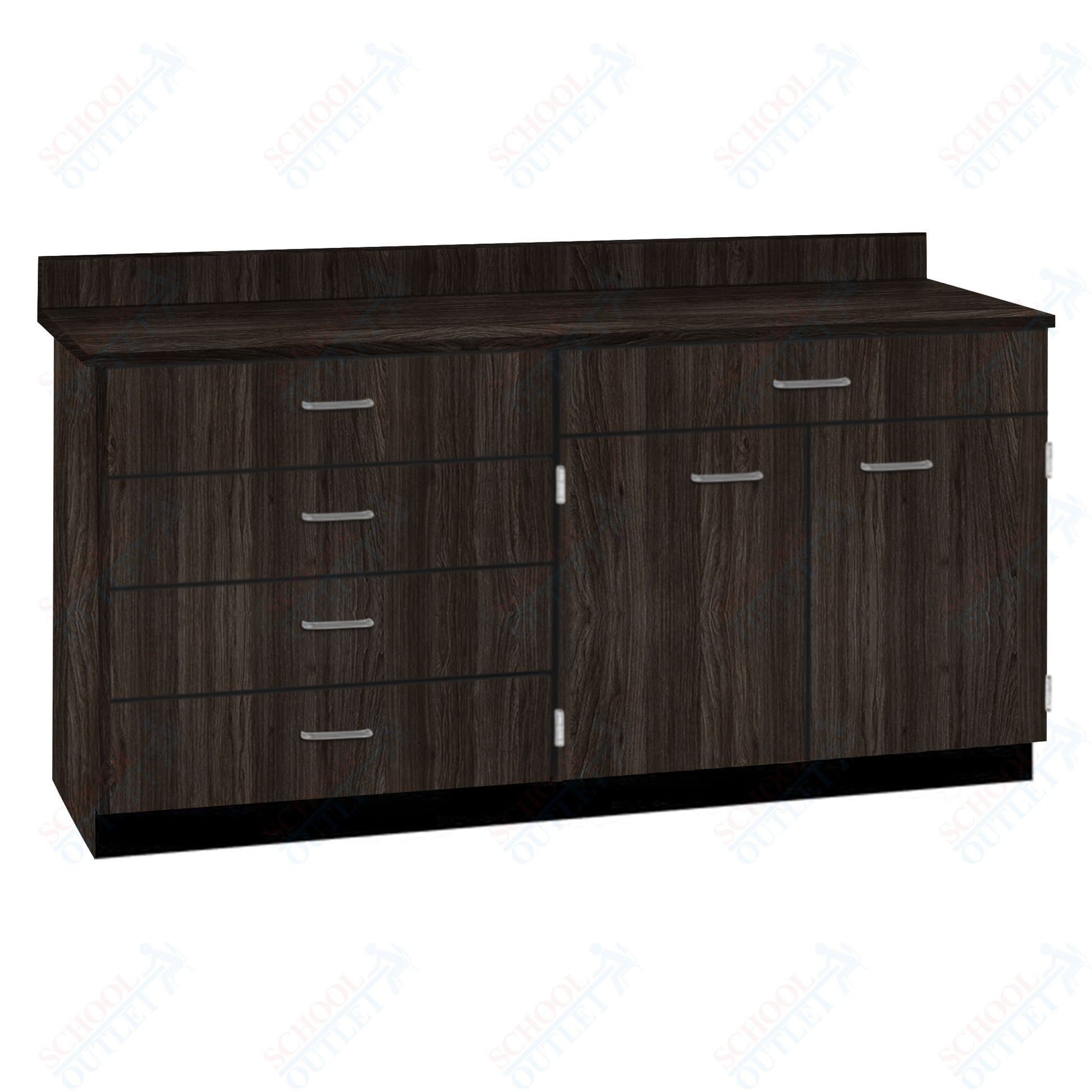 Base Cabinets with Five Drawers and Double Door Shelf (84512 F60 BC) - SchoolOutlet