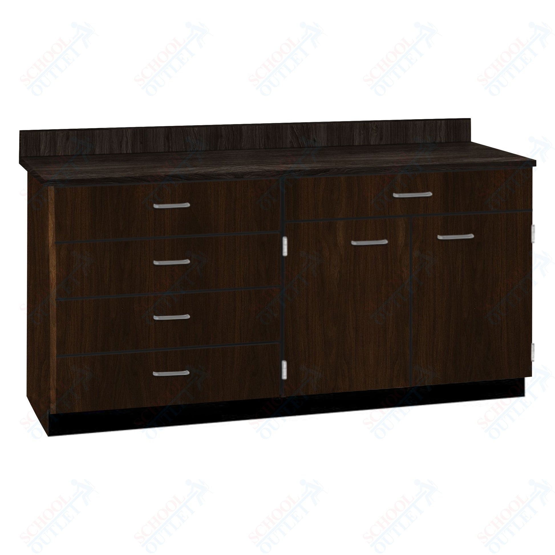 Base Cabinets with Five Drawers and Double Door Shelf (84512 F60 BC) - SchoolOutlet