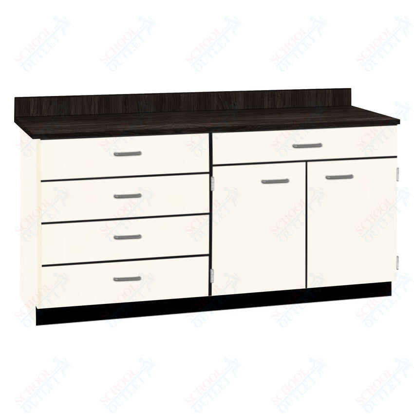 Base Cabinets with Five Drawers and Double Door Shelf (84512 F60 BC) - SchoolOutlet