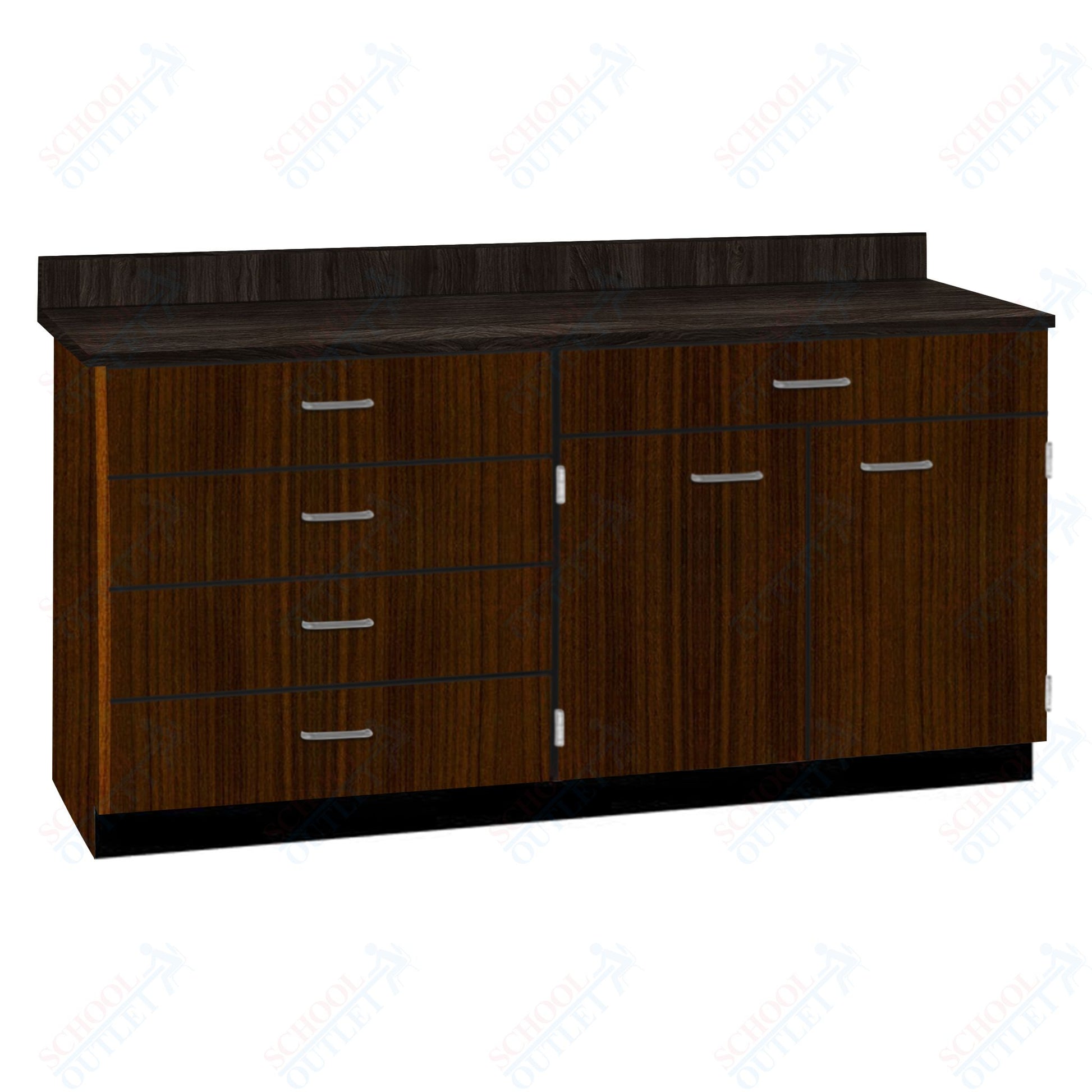 Base Cabinets with Five Drawers and Double Door Shelf (84512 F60 BC) - SchoolOutlet