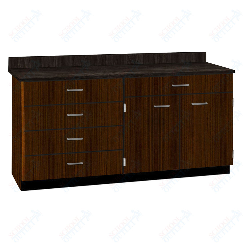 Base Cabinets with Five Drawers and Double Door Shelf (84512 F60 BC) - SchoolOutlet